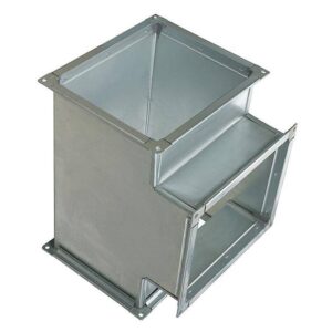 Прямоугольный тройник 250x150 S- 0.7 на шине из оцинкованной стали