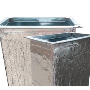 Воздуховод из оцинкованной стали в огнезащите 200x200 L-1250